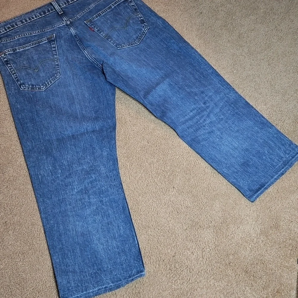 Levi's Denim Jeans 559 34x30 Straight Fit Medium Wash Zip Mid Rise Cotton